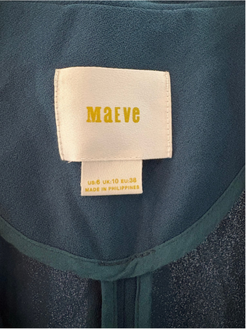 Anthropologie Maeve Seymour Tie-Waist Jumpsuit Deep Teal Size 6 - Picture 7 of 12